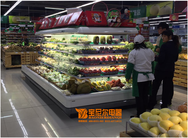 超市風幕柜尺寸需要定制多大